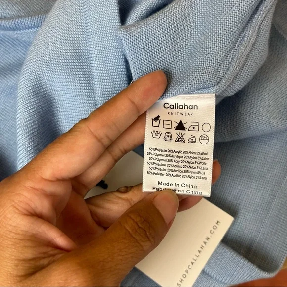 Callahan Blue One Shoulder Knit Top - Picture 7 of 7